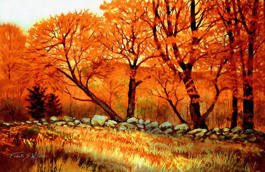 Autumn Blaze Painting by Frank Wilson