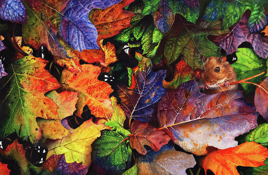 Autumn Blues Painting by Peter Williams