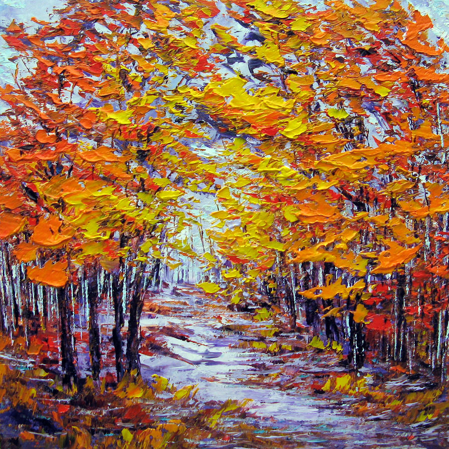 Autumn Breeze Painting By Margaret Chwialkowska 