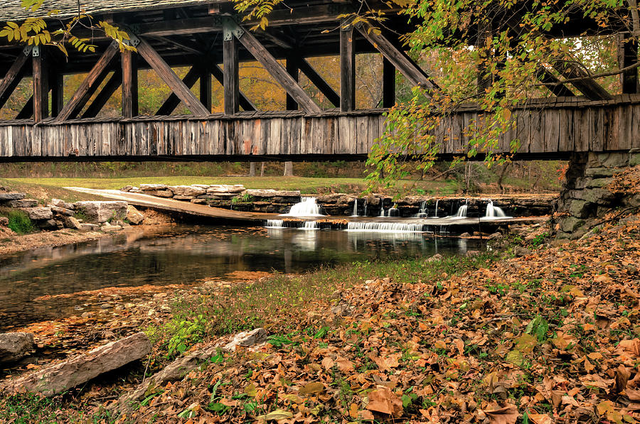 Fall Photograph - Autumn Bridge by Gregory Ballos