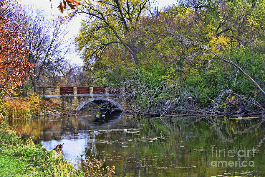 Autumn Bridge Photograph by Tommy Anderson