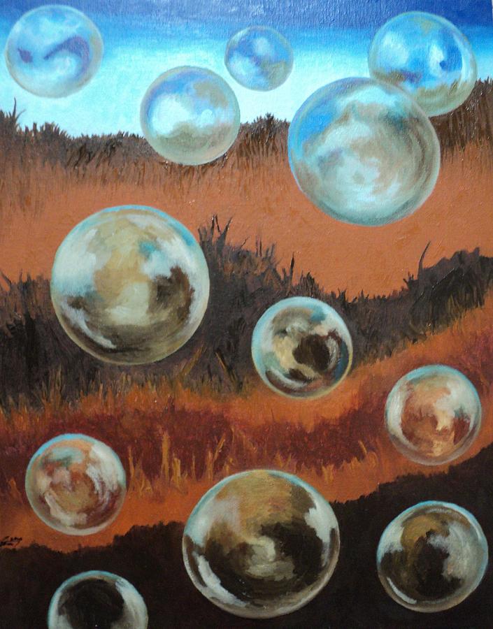 Autumn Bubbles Painting by Angelo Thomas