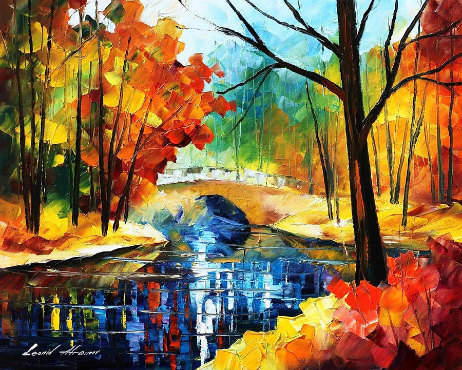 Autumn Calm 2 - PALETTE KNIFE Oil Painting On Canvas By Leonid Afremov ...