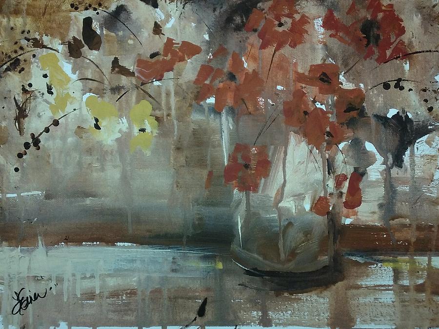 Autumn Centerpiece Painting by Terri Einer