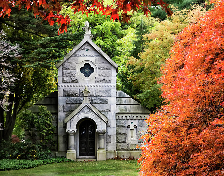 Fall Photograph - Autumn Chapel by Betty Denise