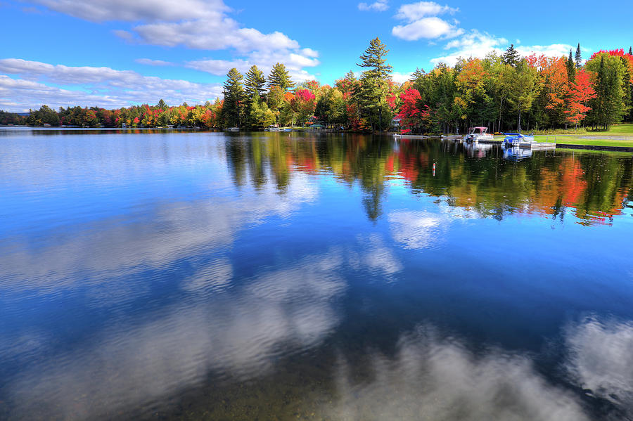 Autumn Clouds on 6th Lake Photograph by David Patterson