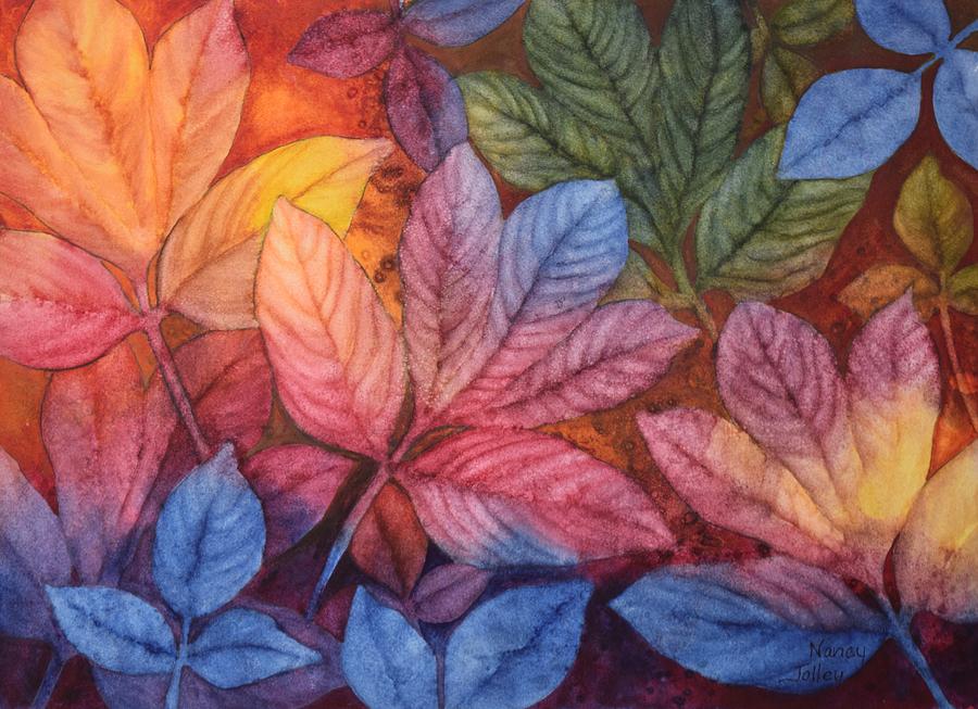 Autumn Color Painting by Nancy Jolley