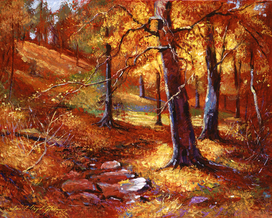 Nature Painting - Autumn Color Palette by David Lloyd Glover