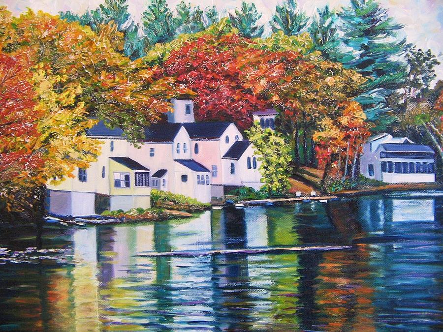 Autumn Color Reflections Painting by Richard Nowak