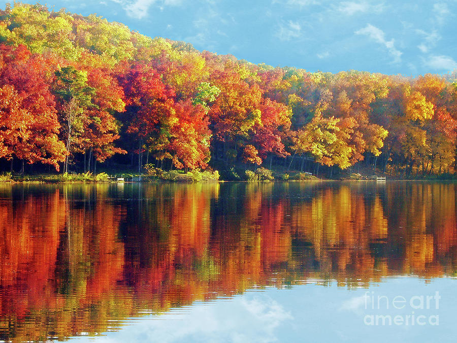 Autumn Colors at Lake Killarney Photograph by Frankie Cat | Fine Art ...