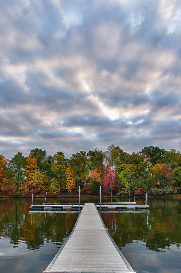 Autumn Colors at the Lake Photograph by Lori Coleman
