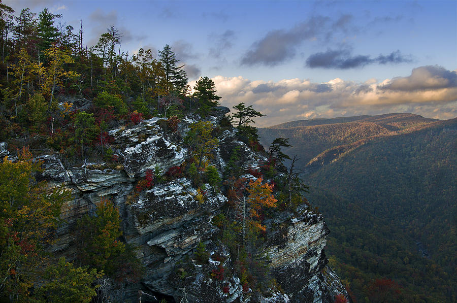 Autumn Colors Linville Falls Gorge II Photograph by Michael Whitaker