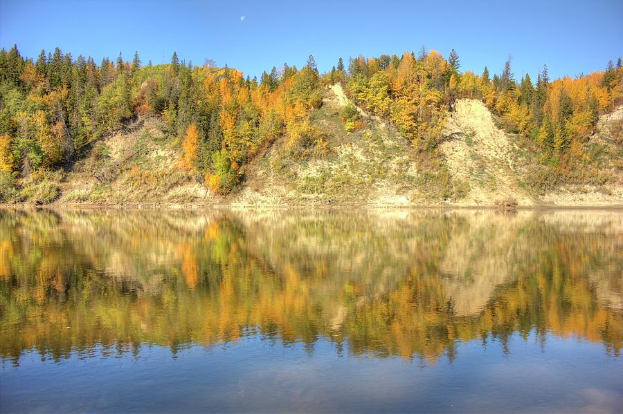 Autumn Colors on the North Saskatchewan River Photograph by Jim Sauchyn