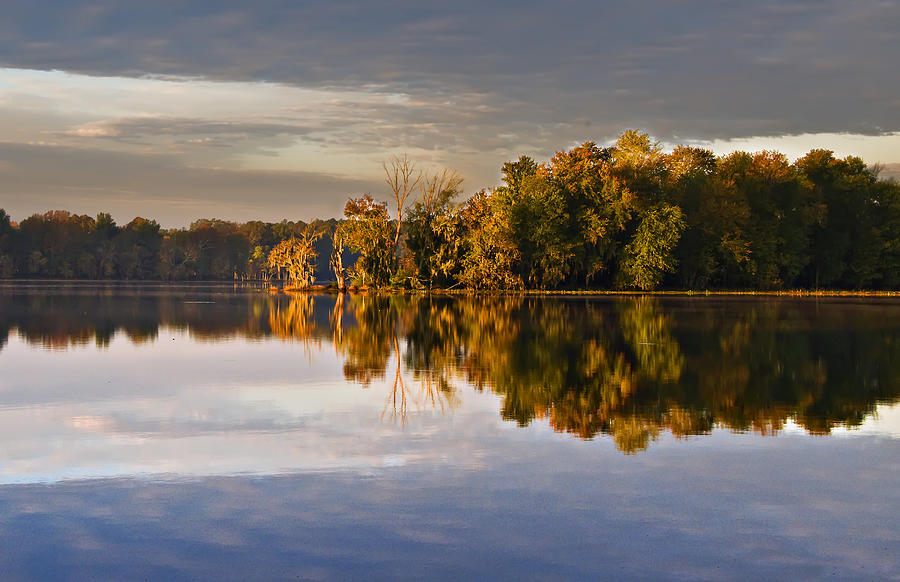 Autumn Colors on the Savannah River Photograph by Michael Whitaker