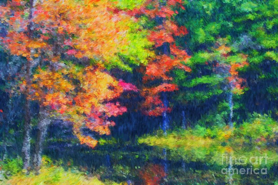 Autumn Colors Painting by Smilin Eyes Treasures