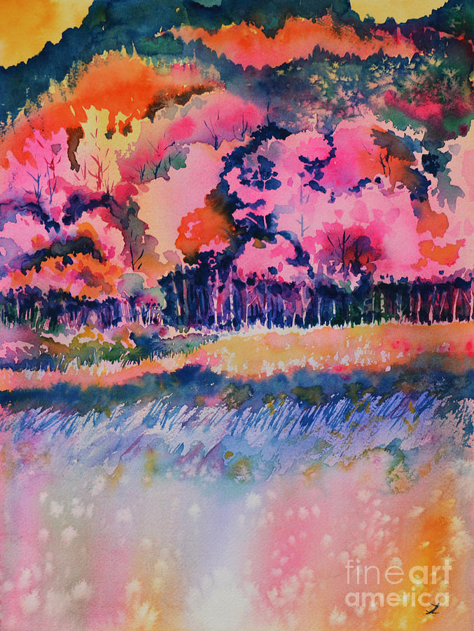 Autumn Colors Painting by Zaira Dzhaubaeva