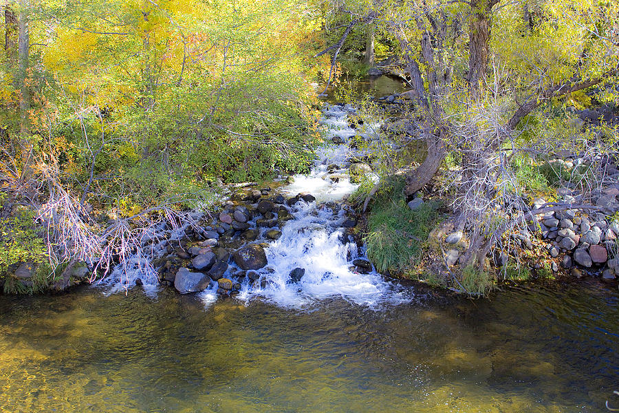 Autumn comes to Oak Creek Photograph by Gary Kaylor