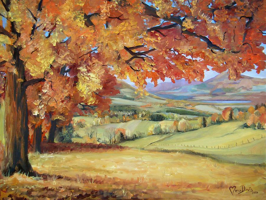 Fall Painting - Autumn composition by Mona Davis
