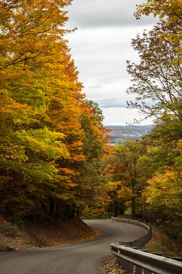Autumn Country Drive in Pennsylvania  Photograph by Terry DeLuco