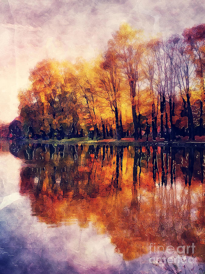 Autumn Cracow Painting by Justyna Jaszke JBJart