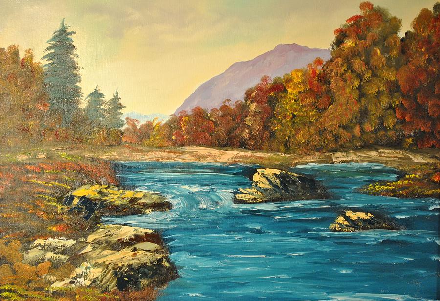 Landscape Painting - Autumn Creek by James Higgins