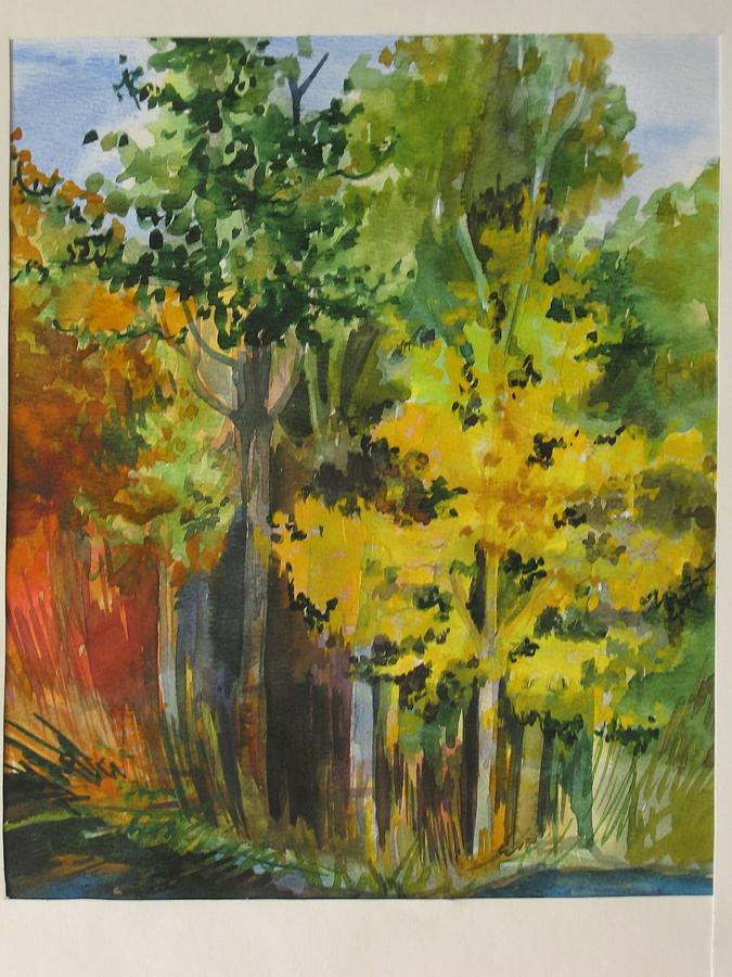 Autumn day Painting by Anna  Duyunova