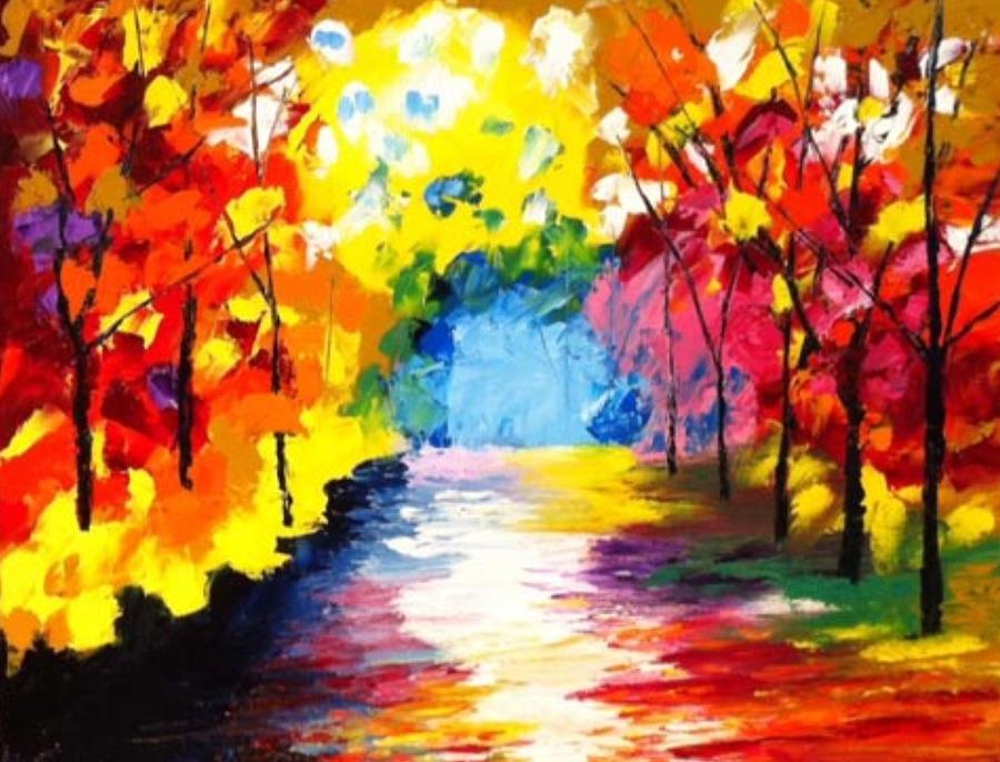 Autumn Daze Painting by Wendy Menard