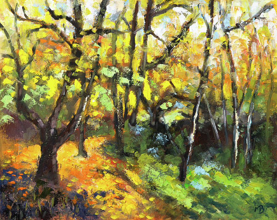 Autumn Delight Painting by Mike Bergen