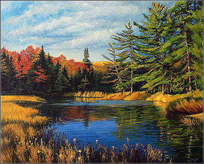 Autumn Painting - Autumn by Dmitry Oivadis Autumn Painting - Autumn by Dmitry Oivadis