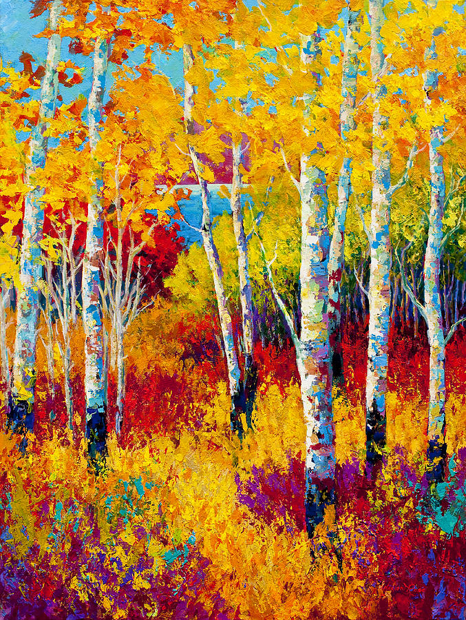 Tree Painting - Autumn Dreams by Marion Rose