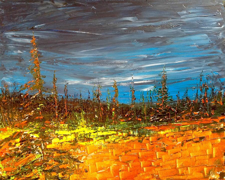 Autumn Dusk Painting by Desmond Raymond