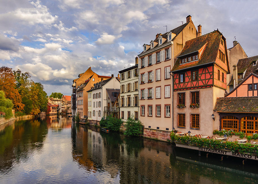 Autumn evening in Petite France Photograph by Dmytro Korol