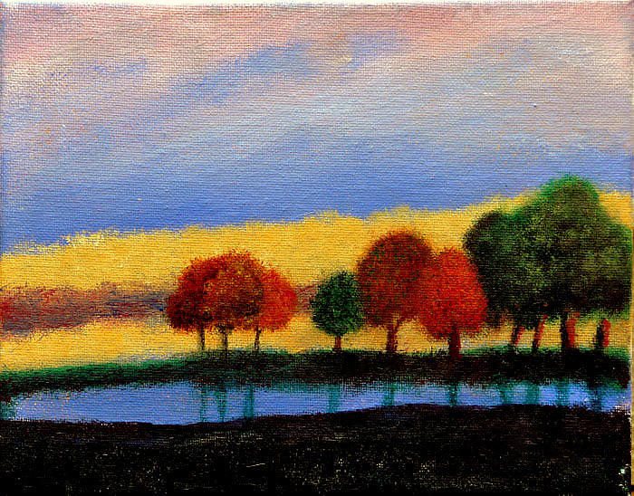 Autumn Evening Painting by Jim Whalen