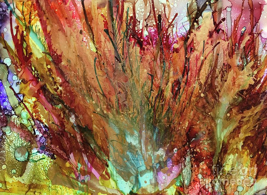 Autumn Explosion Painting by Nancy Koehler