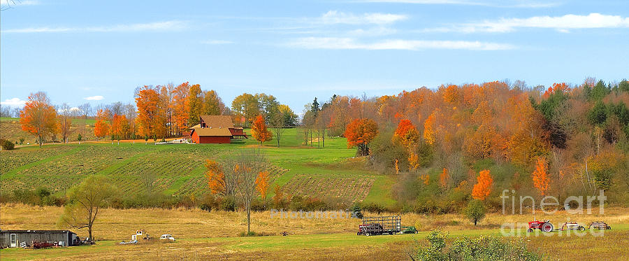Autumn Farm Photograph by Raymond Earley
