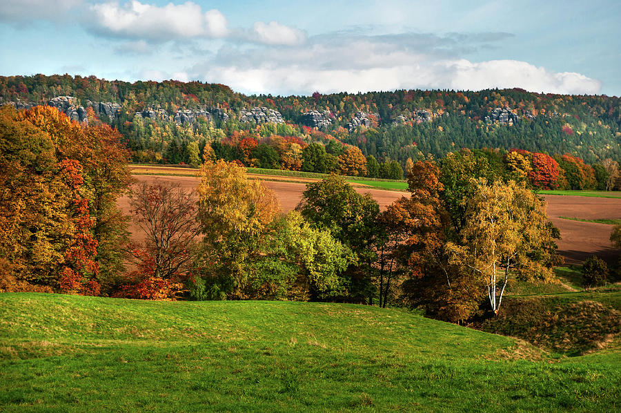 Autumn Fields. Germany Photograph by Jenny Rainbow