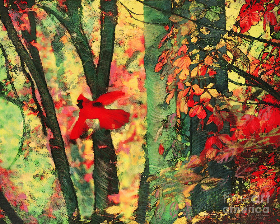Autumn flight Digital Art by Gina Signore
