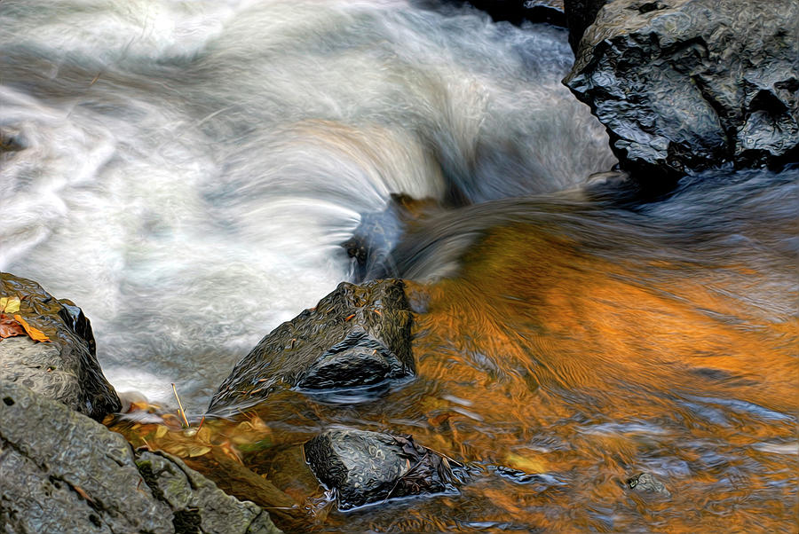 Autumn Flow Photograph by Dave Mills