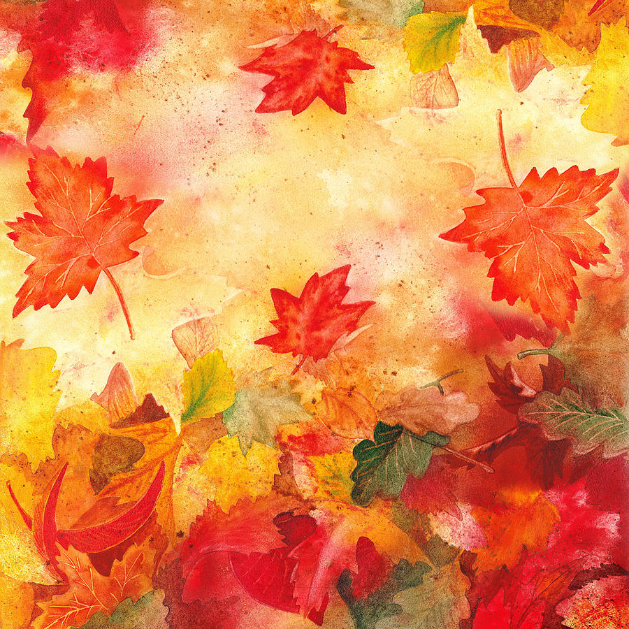 Autumn Flow Painting by Irina Sztukowski