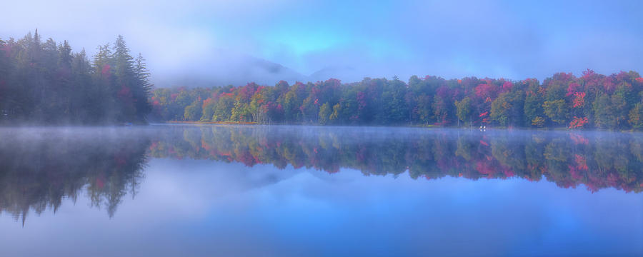 Autumn Fog Lifting Photograph by David Patterson