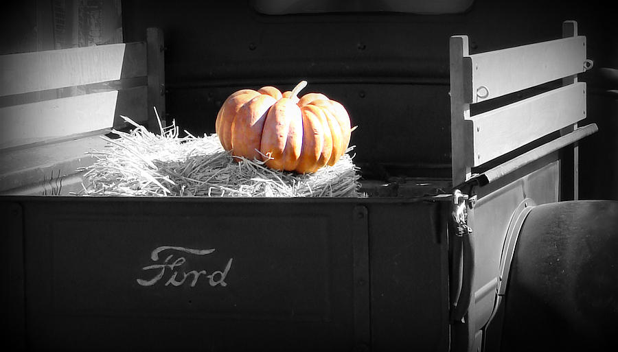 Pumpkin Photograph - Autumn Ford by Dark Whimsy