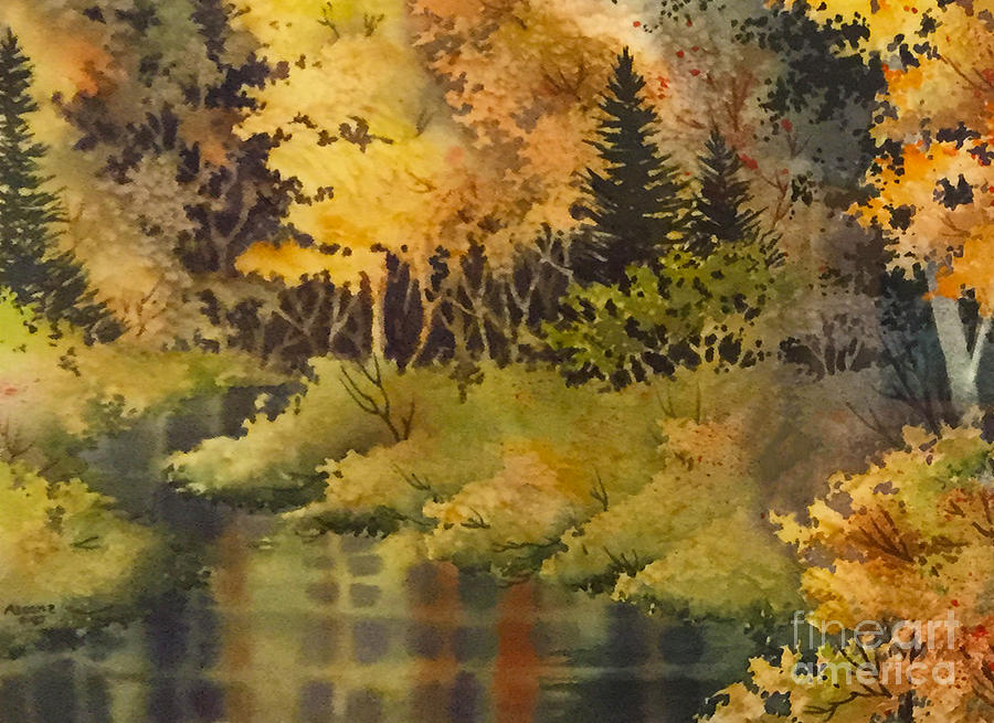 Autumn Forest II Painting by Teresa Ascone