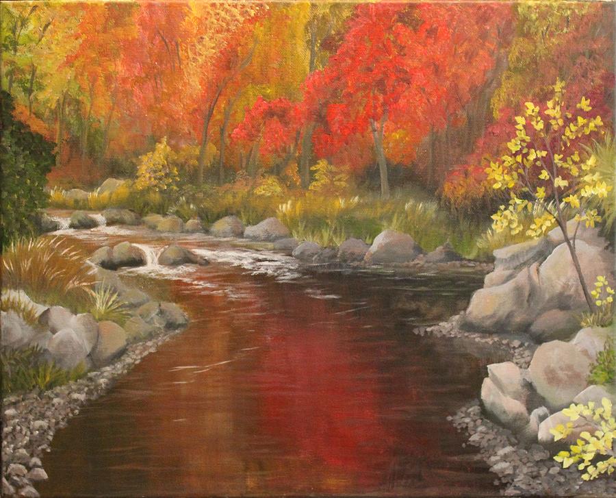 Fall Painting - Autumn Forest by Scott Cupstid
