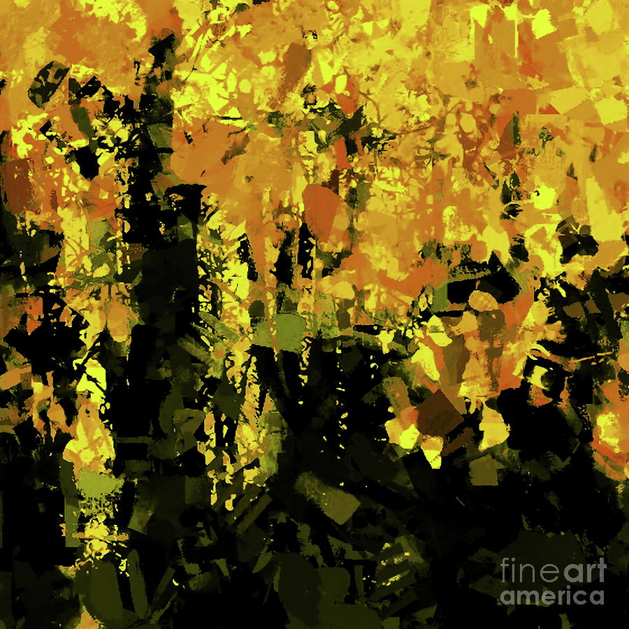 Autumn Forest Painting by Tim Richards
