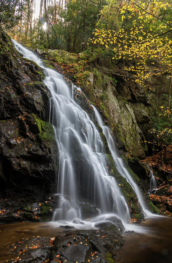 Autumn Glory at Spruce Flats Falls Photograph by Chris Berrier
