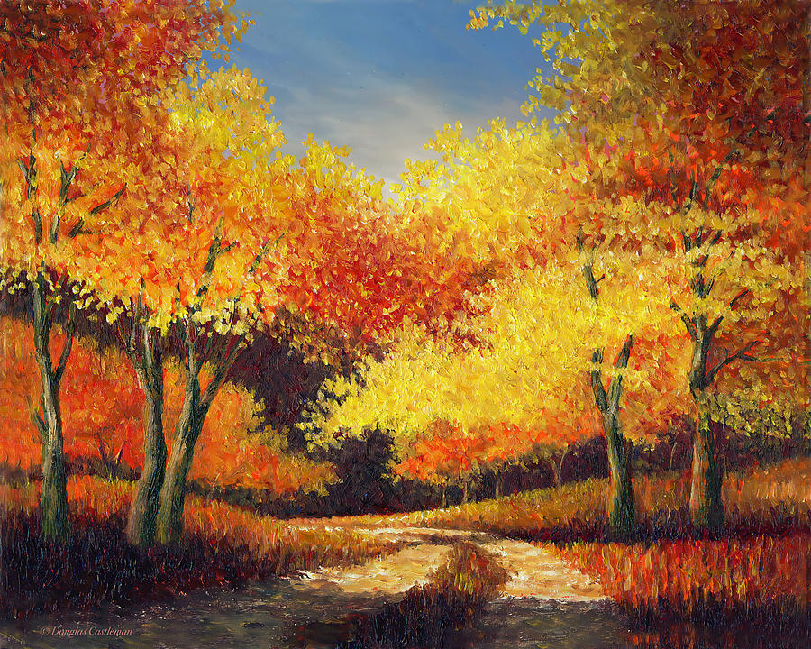 Autumn Glory in Oil Painting by Douglas Castleman