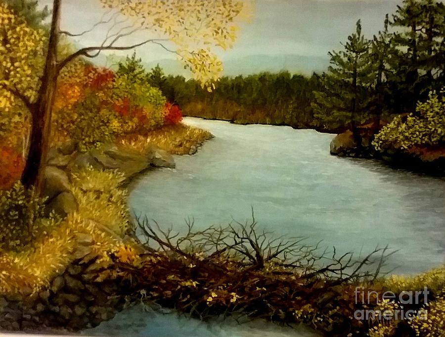Autumn Glow Painting by Peggy Miller