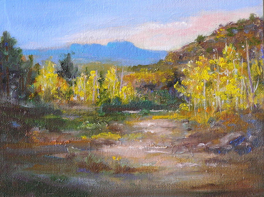 Autumn Gold Painting by Barbara Couse Wilson
