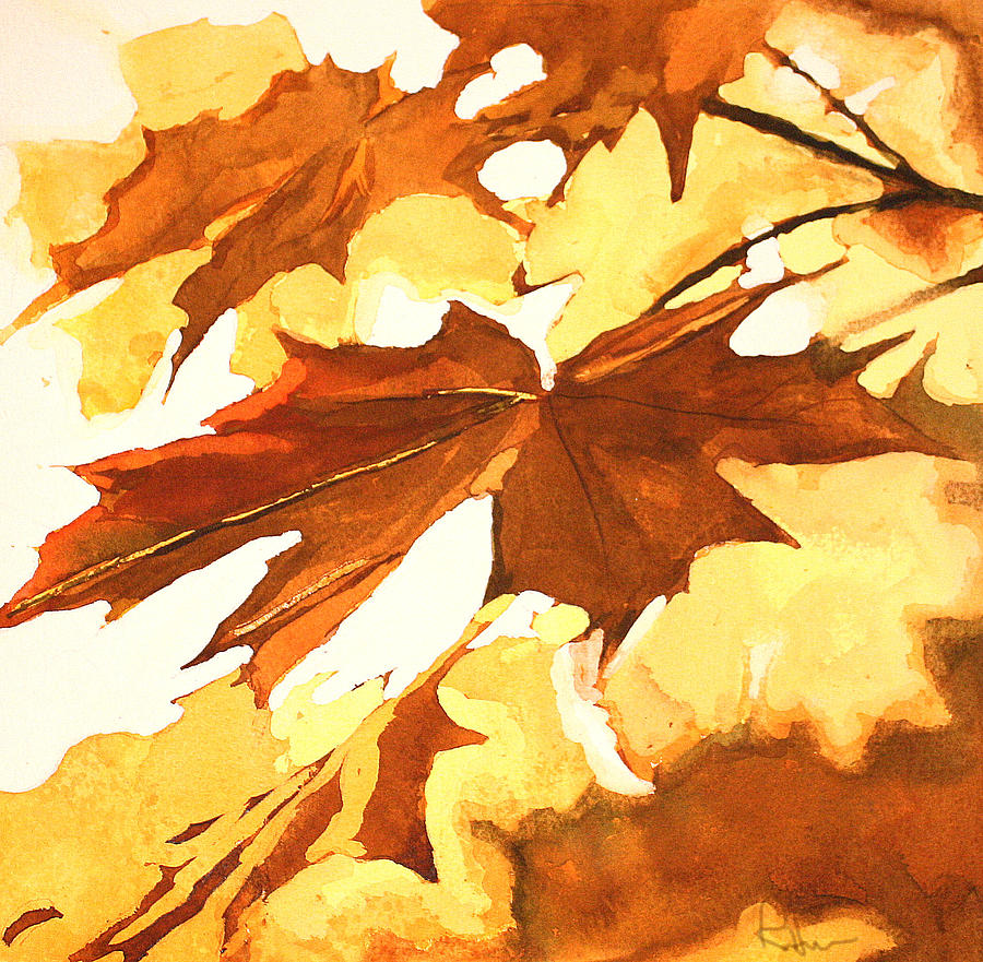 Autumn Greeting Painting by Rachel Bochnia