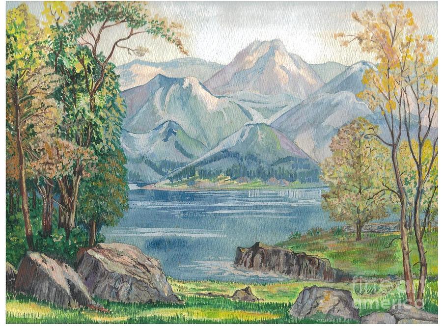 Mountain Painting - Autumn by Hal Newhouser
